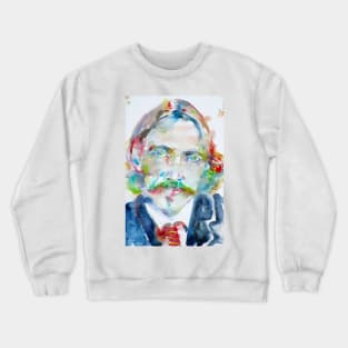 ROBERT LOUIS STEVENSON - watercolor portrait .2 Crewneck Sweatshirt